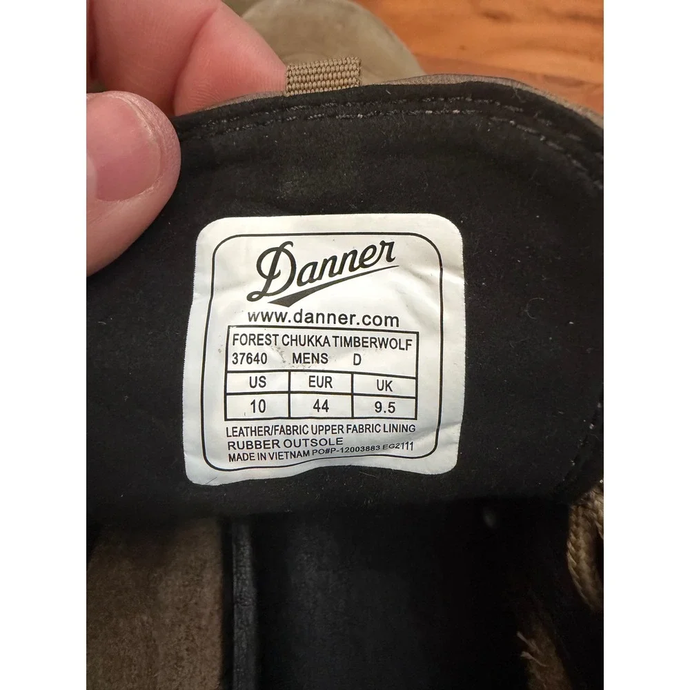 Danner Jack II Mens Leather Chukka Boots Brown Speckled Sole Ankle Boots